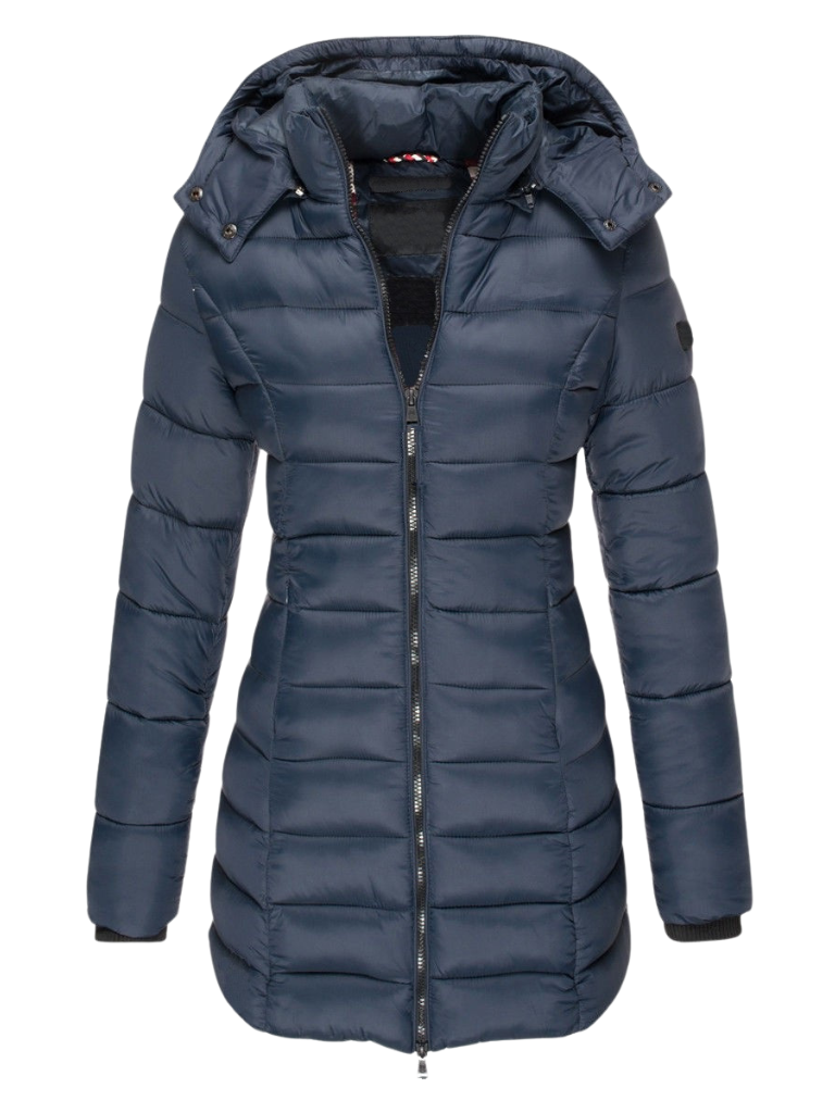 Bettany longline padded coat with detachable hood – image 4