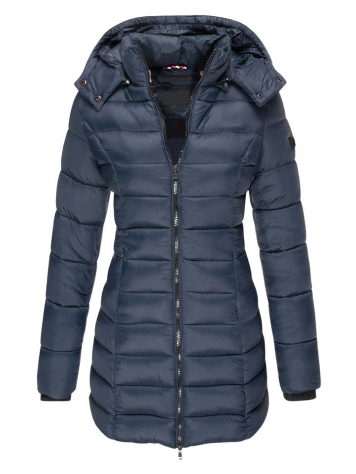 Bettany longline padded coat with detachable hood – image 4