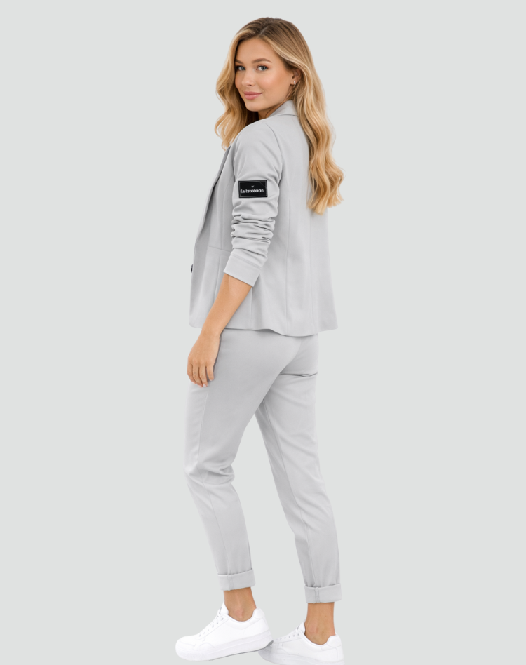 Cordula two piece blazer and trouser set, full length