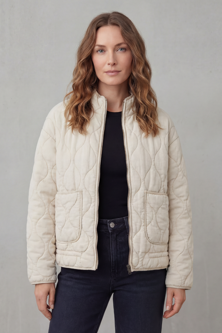 Flora classic quilted puffer jacket – image 5