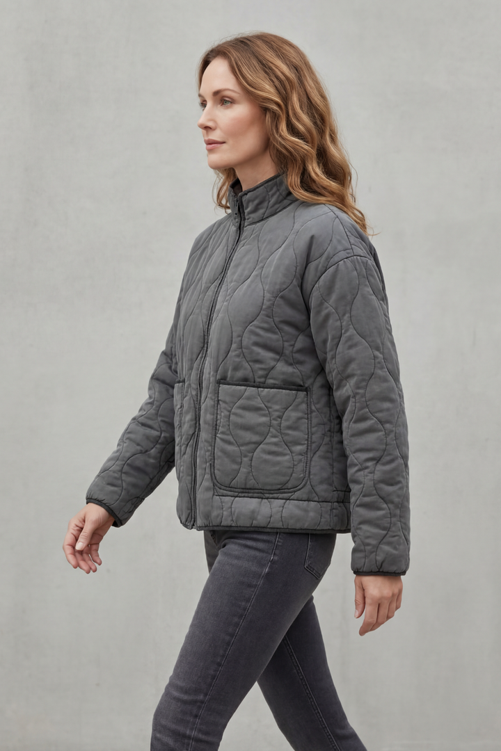 Flora classic quilted puffer jacket – image 3