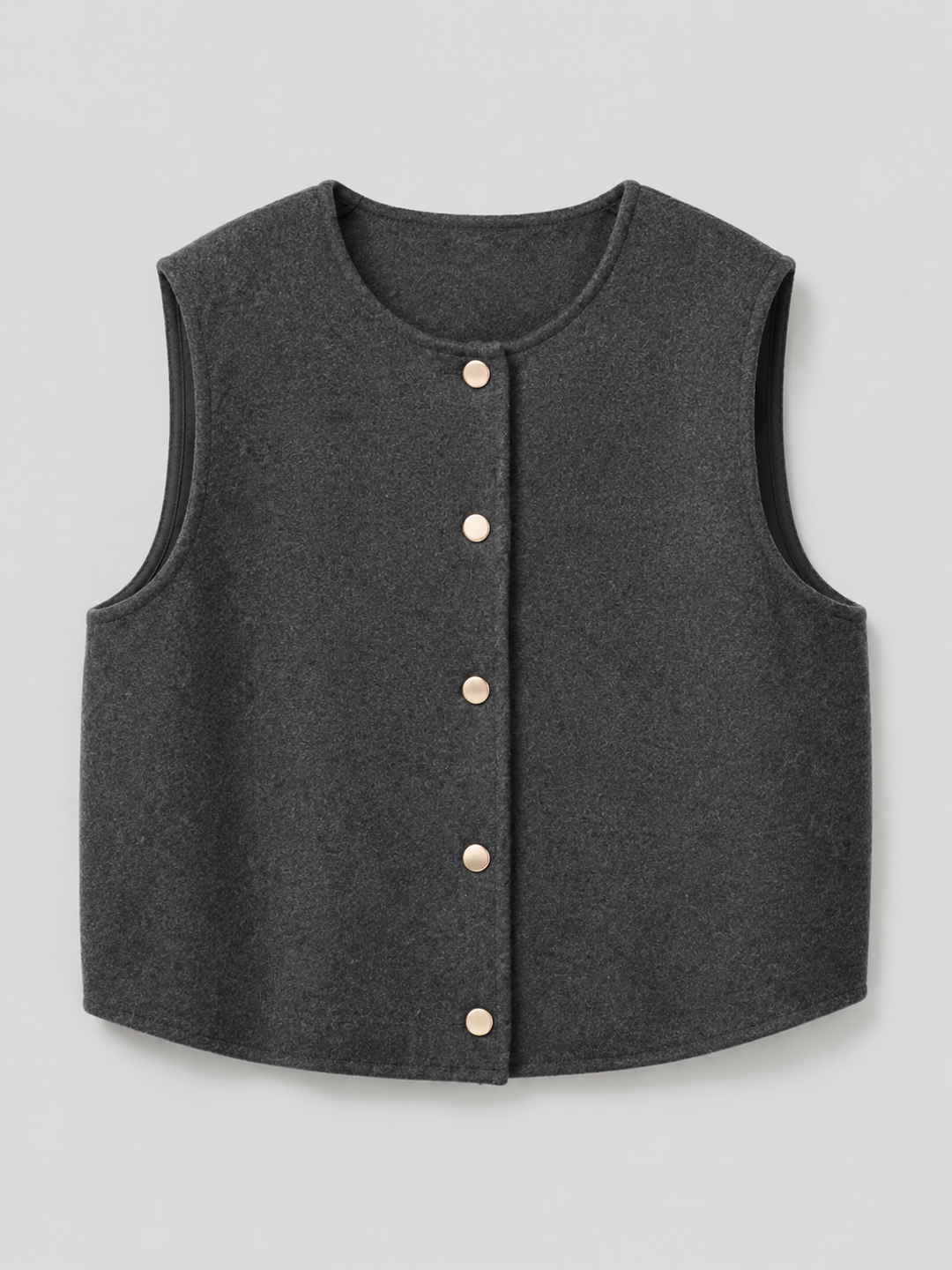 Theresa Elegant V Neck Button Front Knit Vest - image 4