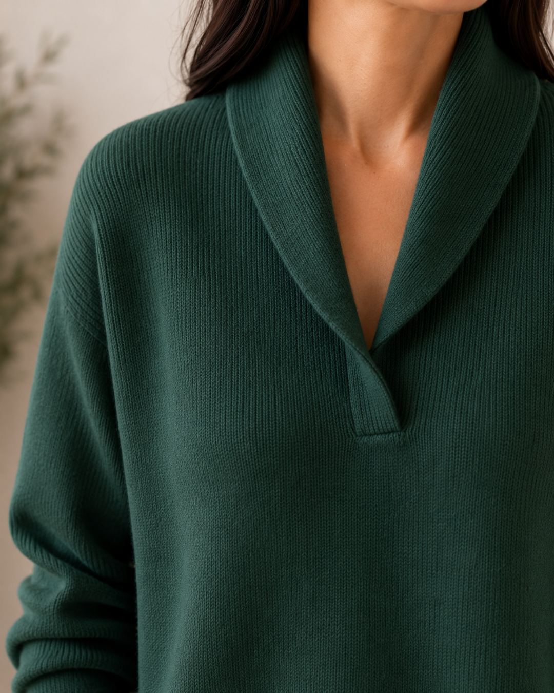 Fleur relaxed v neck jumper – image 12
