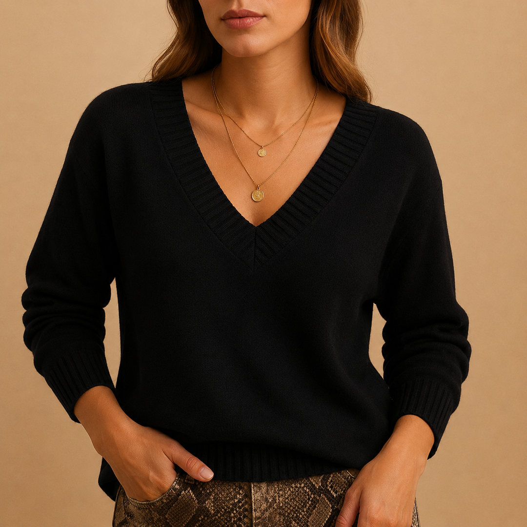 Wilma V neck knit jumper – image 12