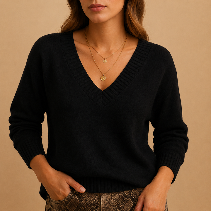 Wilma V neck knit jumper – image 12