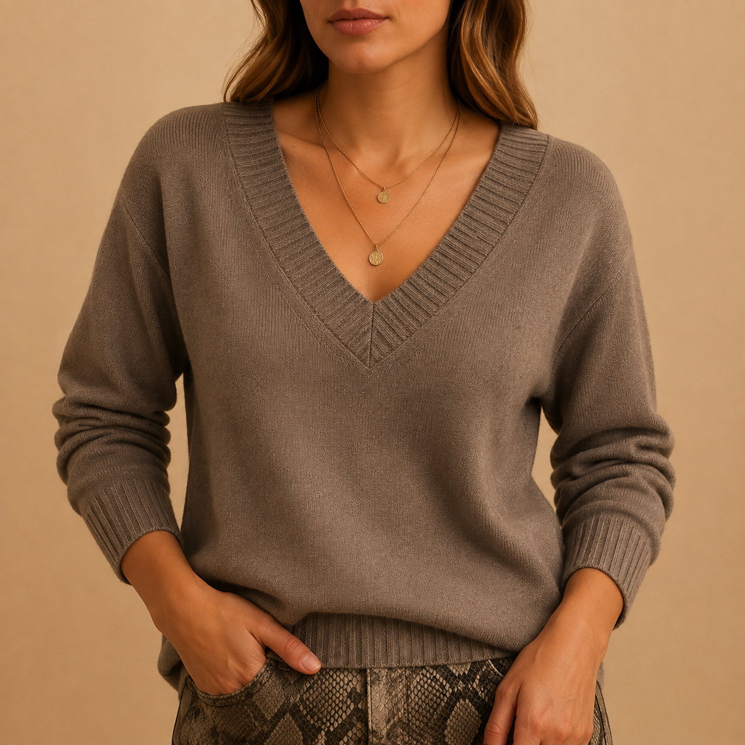 Wilma V neck knit jumper – image 11