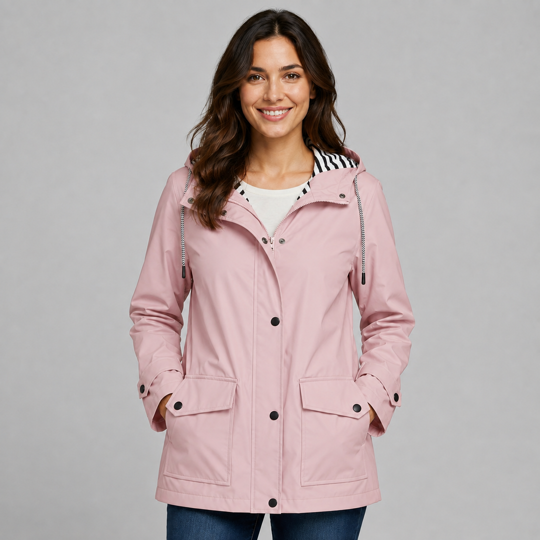 Selma hooded button front trench coat – image 9