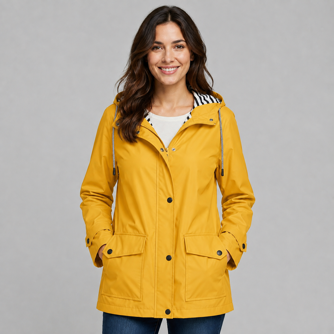 Selma hooded button front trench coat – image 6