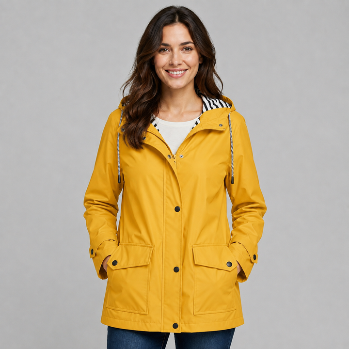 Selma hooded button front trench coat – image 6