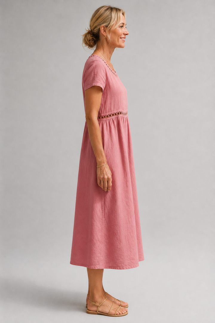 Amira embroidered midi dress – image 11