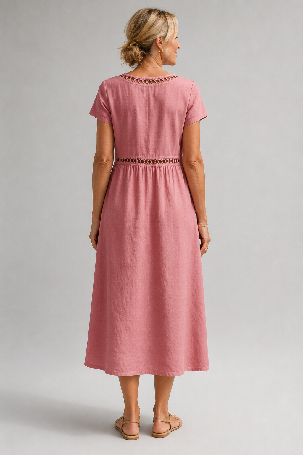 Amira embroidered midi dress – image 10