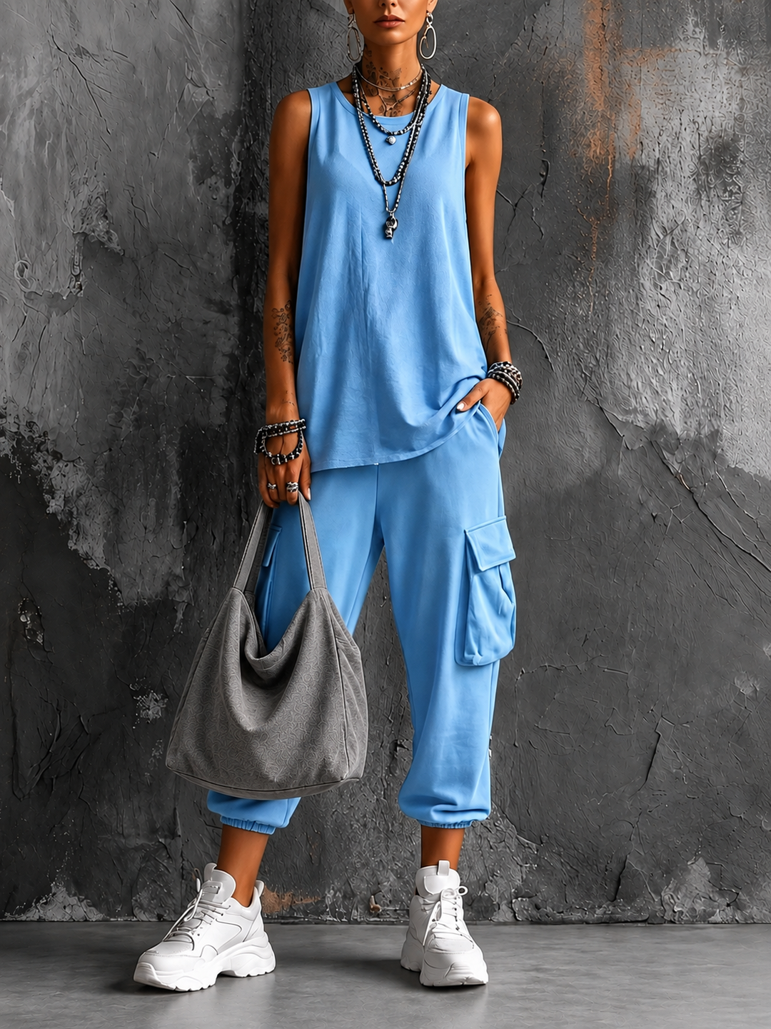 Lilias Elegant Relaxed Flowing Two Piece Set - image 7
