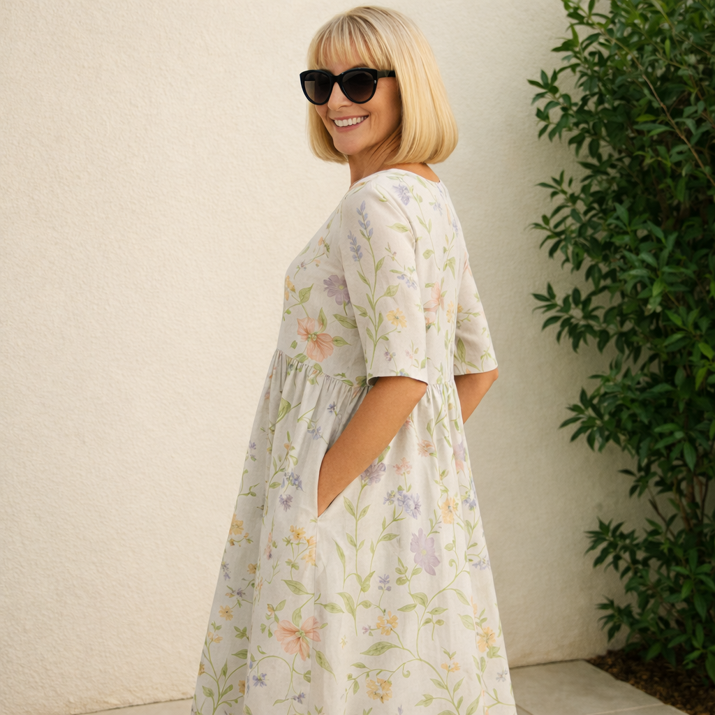 Olivia floral midi dress – image 4