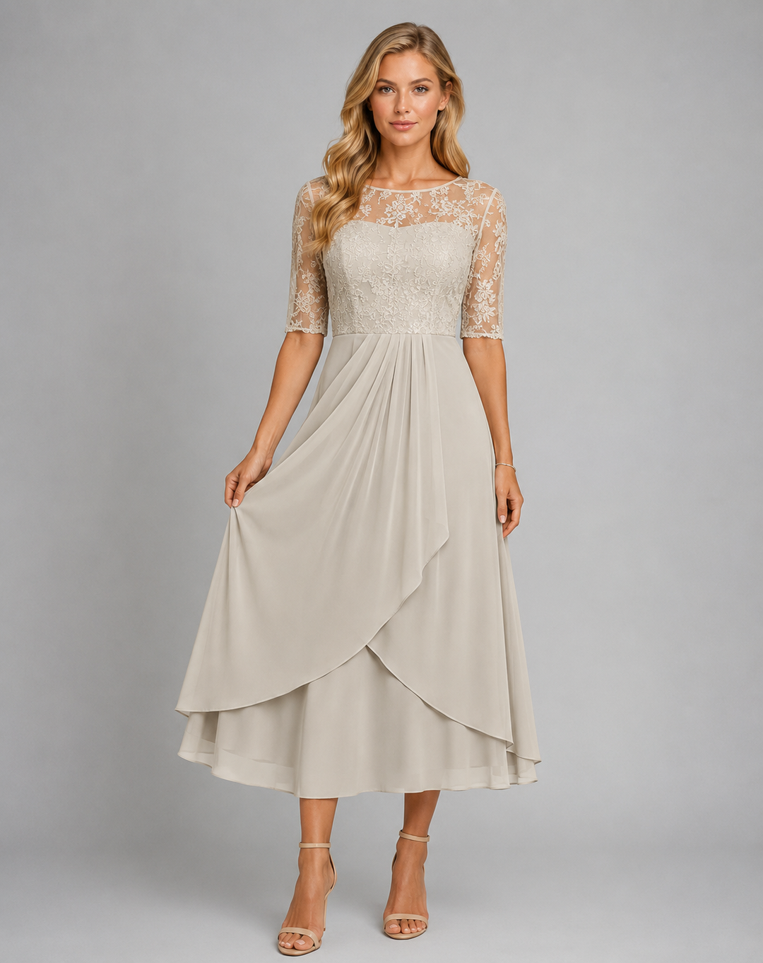 Adelina embellished evening dress – image 4