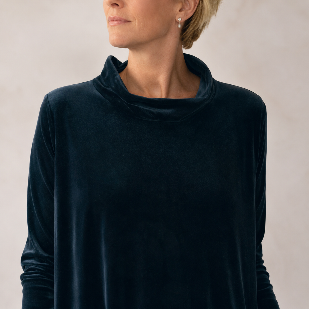 Ingrid draped velvet maxi dress – image 10