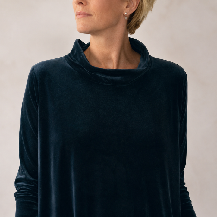 Ingrid draped velvet maxi dress – image 10