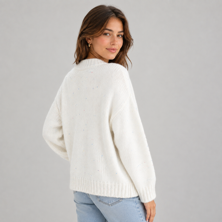Lowenna round neck button cardigan – image 2