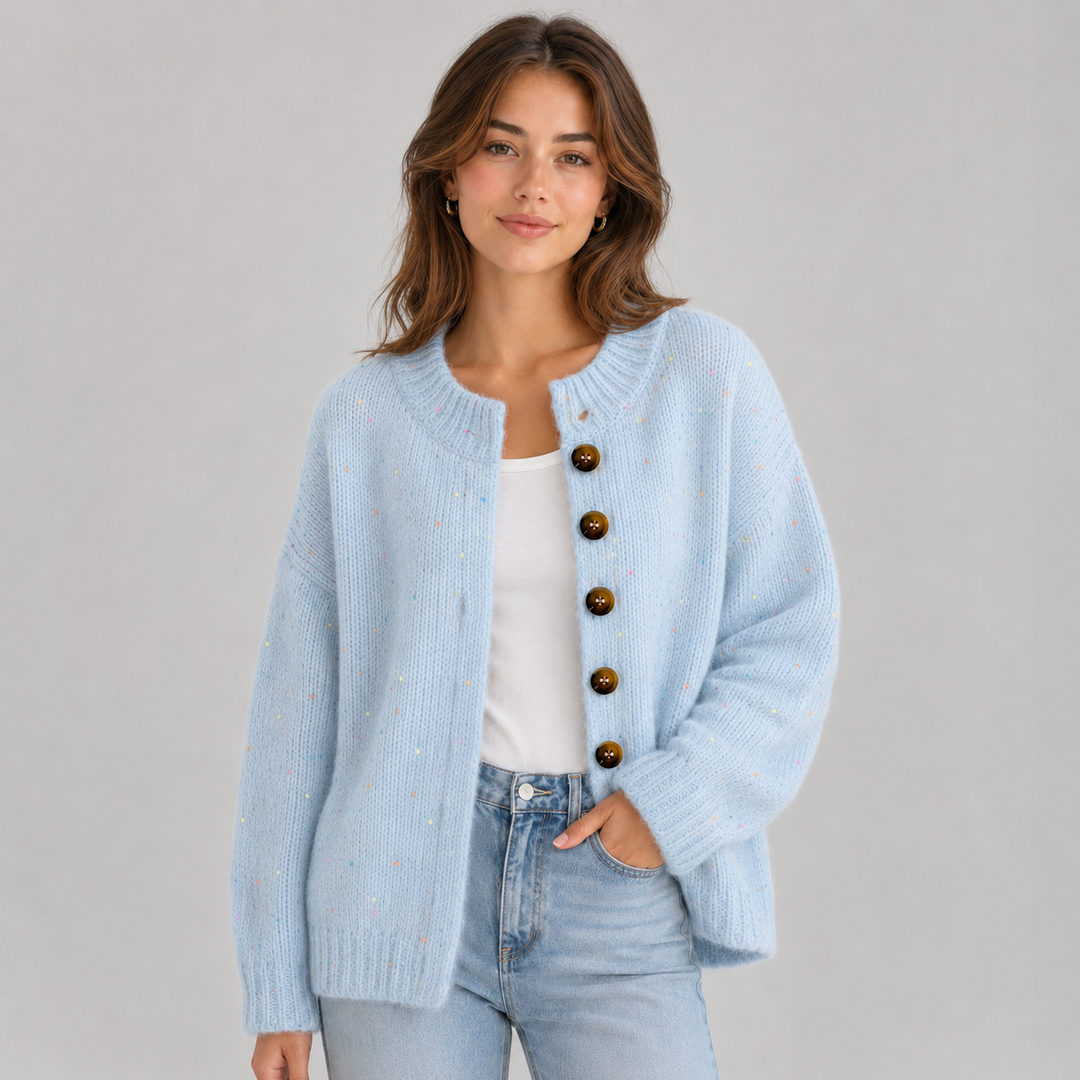 Lowenna round neck button cardigan – image 10