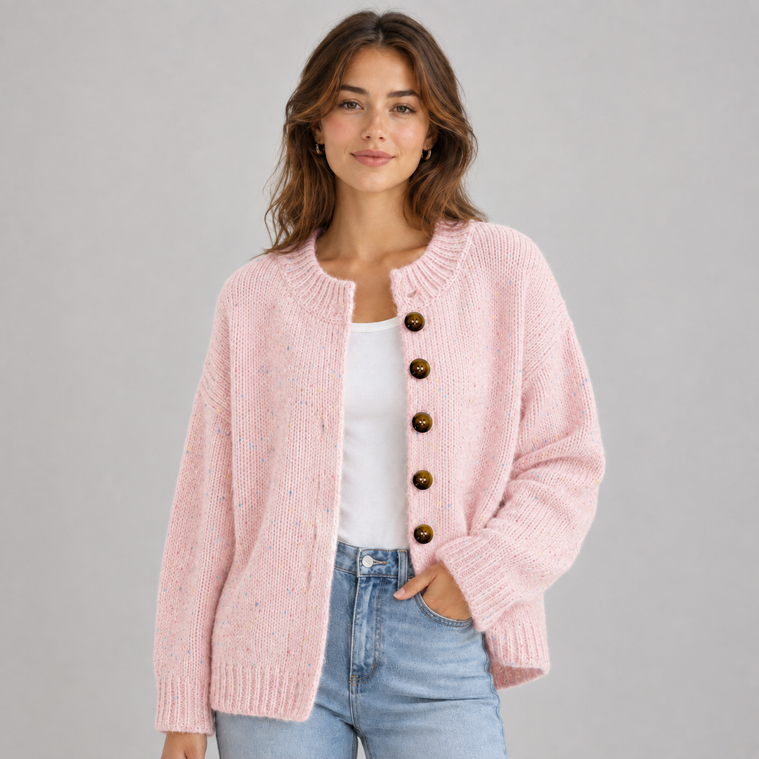 Lowenna round neck button cardigan – image 6