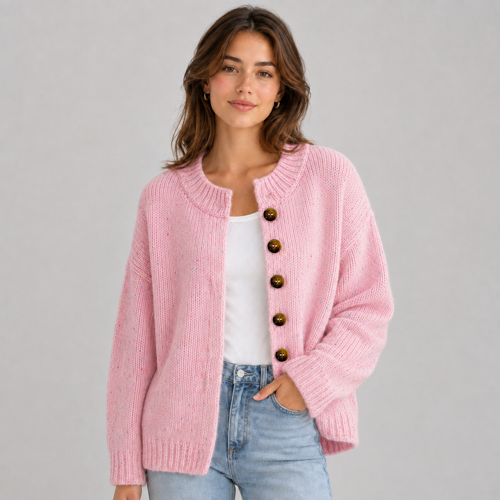 Lowenna round neck button cardigan – image 8
