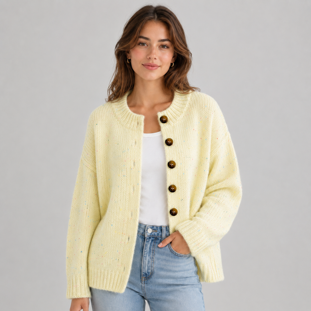 Lowenna round neck button cardigan – image 11