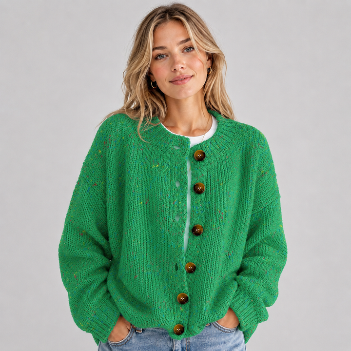 Lowenna round neck button cardigan – image 4
