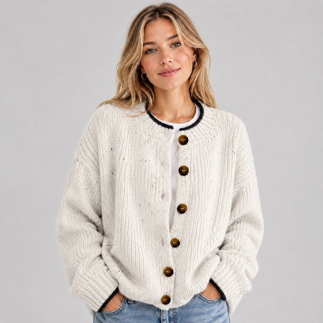 Lowenna round neck button cardigan – image 14