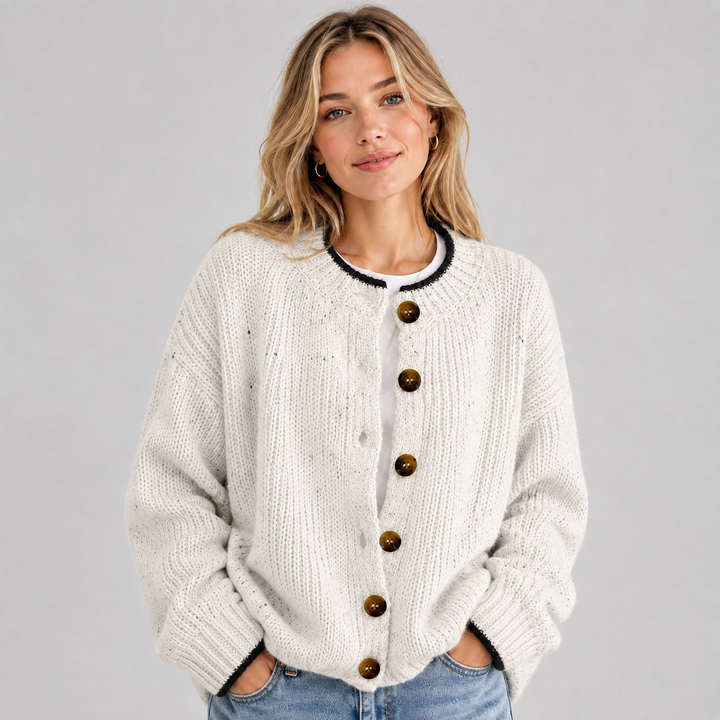 Lowenna round neck button cardigan – image 14