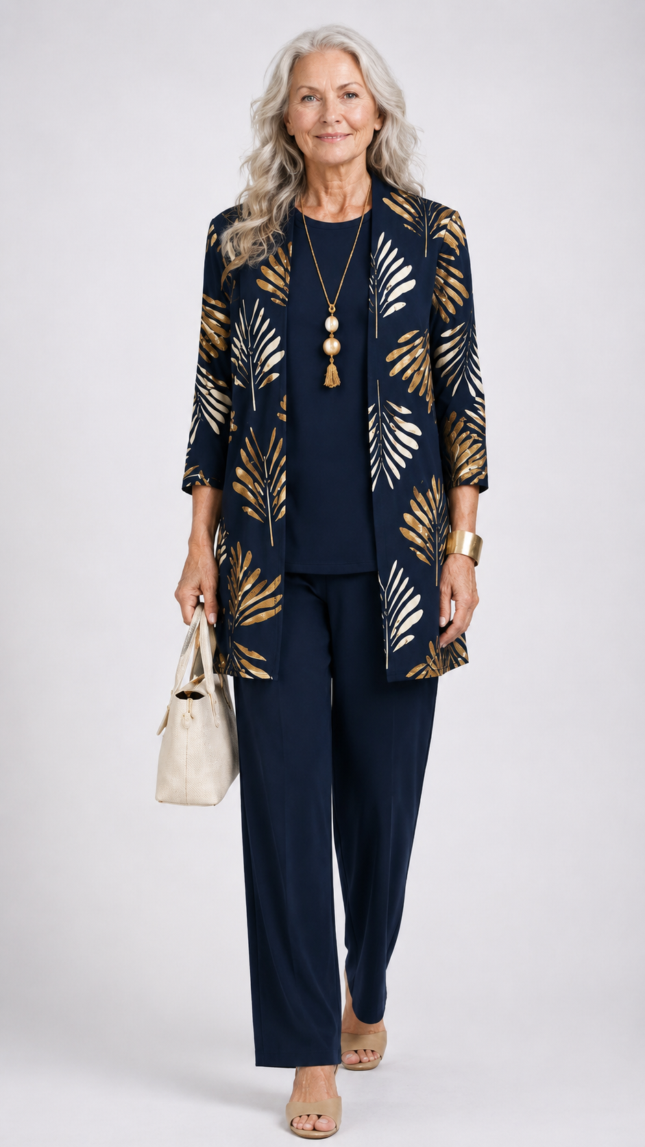 Serena Elegant Three Piece Printed Trouser Set - image 19