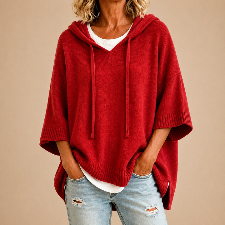 Veerle oversized hooded knit jumper – image 11