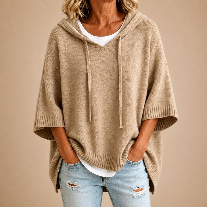 Veerle oversized hooded knit jumper – image 7