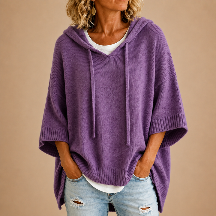 Veerle oversized hooded knit jumper – image 10