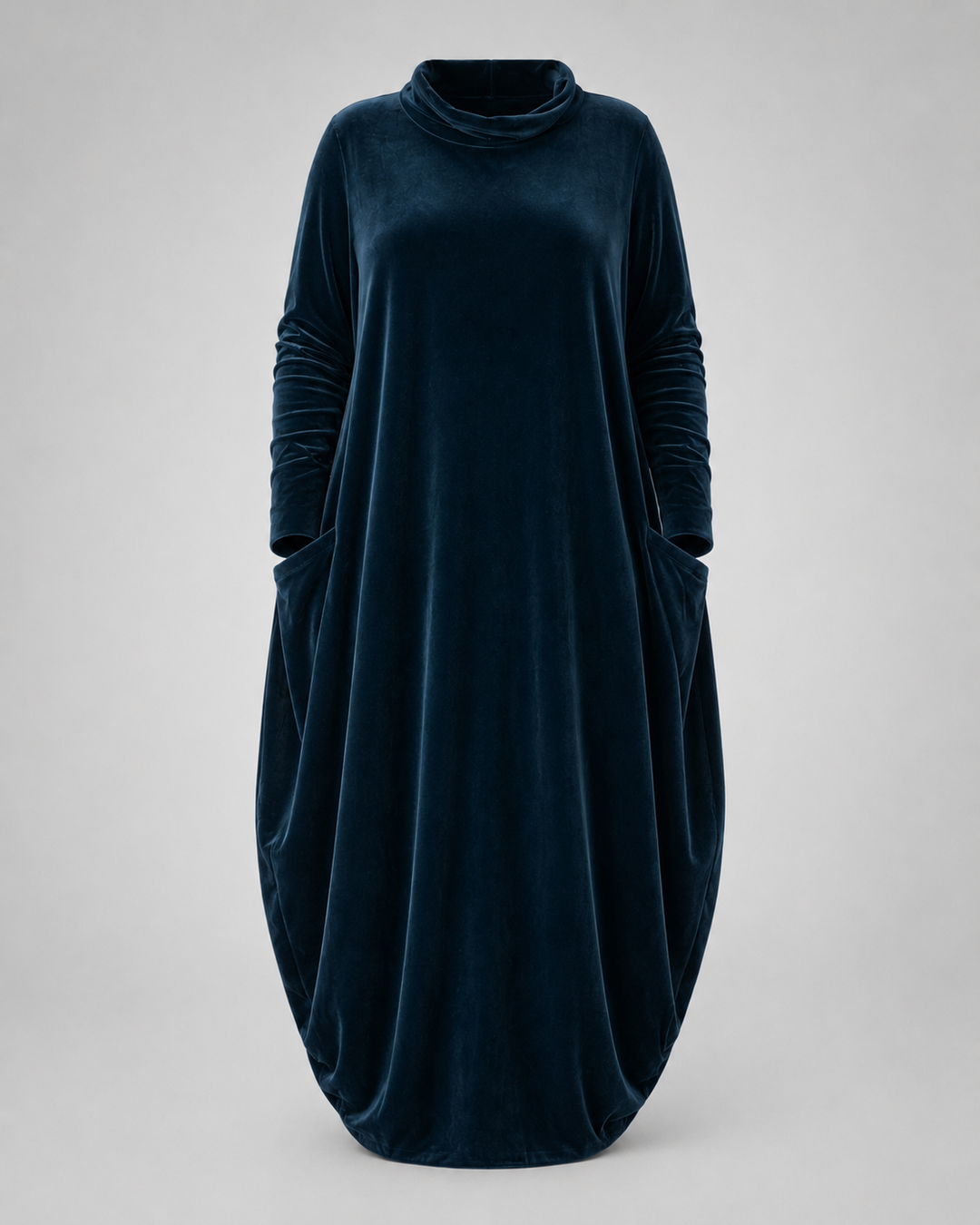 Ingrid draped velvet maxi dress – image 7