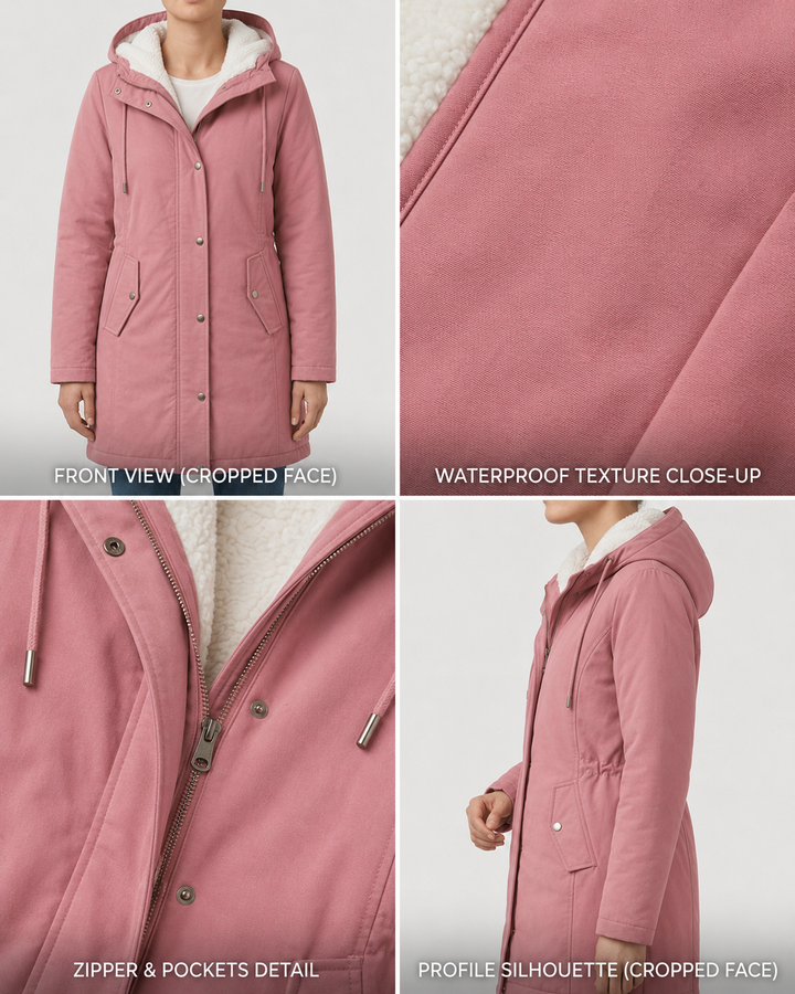 Gunvor fleece lined winter parka with hood – image 27