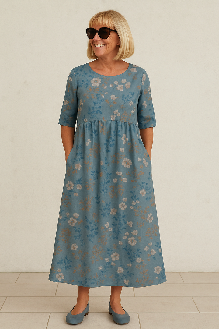 Olivia floral midi dress – image 5