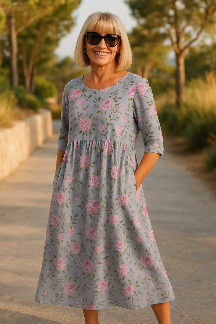 Olivia floral midi dress – image 6
