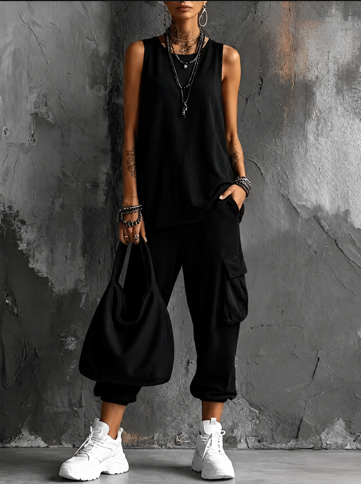 Lilias Elegant Relaxed Flowing Two Piece Set - image 3