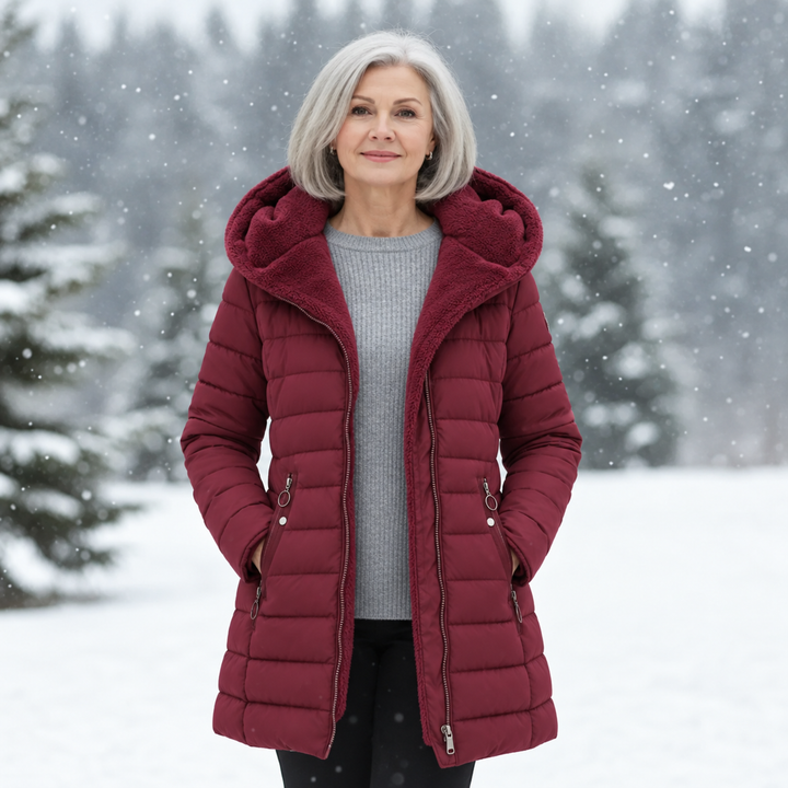 Dulcie Elegant Longline Padded Jacket - image 5