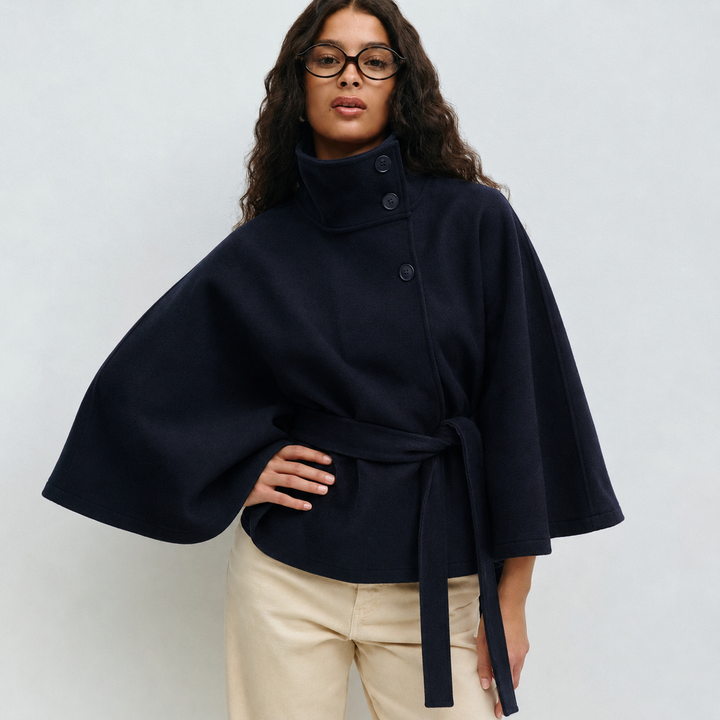 Cora belted cape coat – image 3