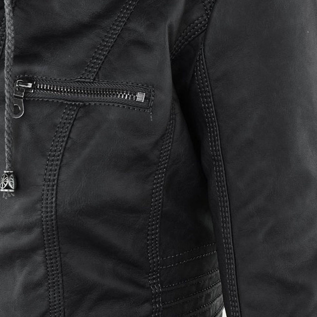 Anastasia fitted hooded jacket with zip pockets – image 16
