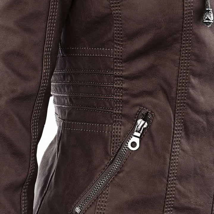 Anastasia fitted hooded jacket with zip pockets – image 18