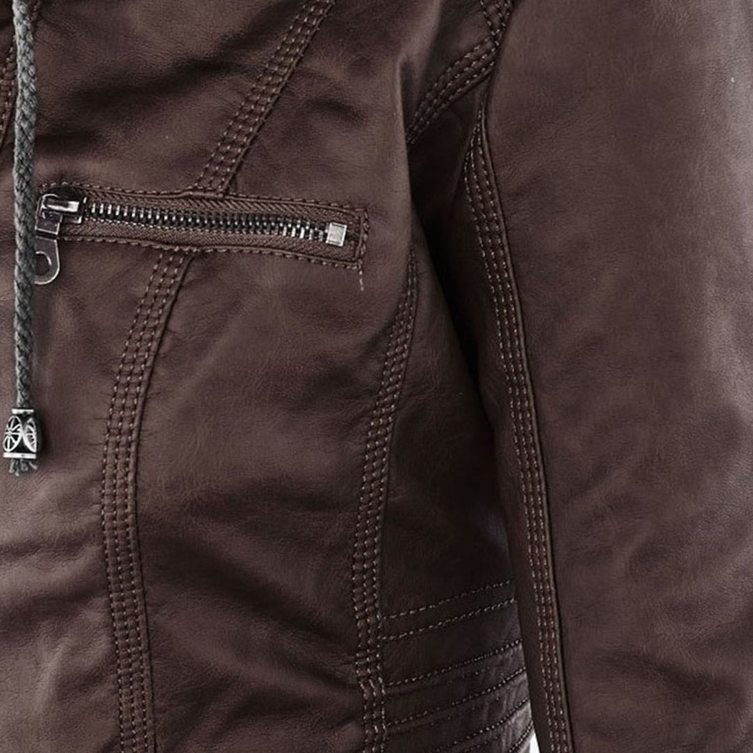 Anastasia fitted hooded jacket with zip pockets – image 19