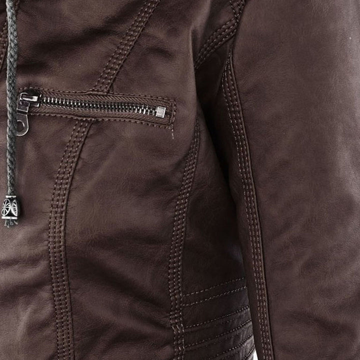 Anastasia fitted hooded jacket with zip pockets – image 19