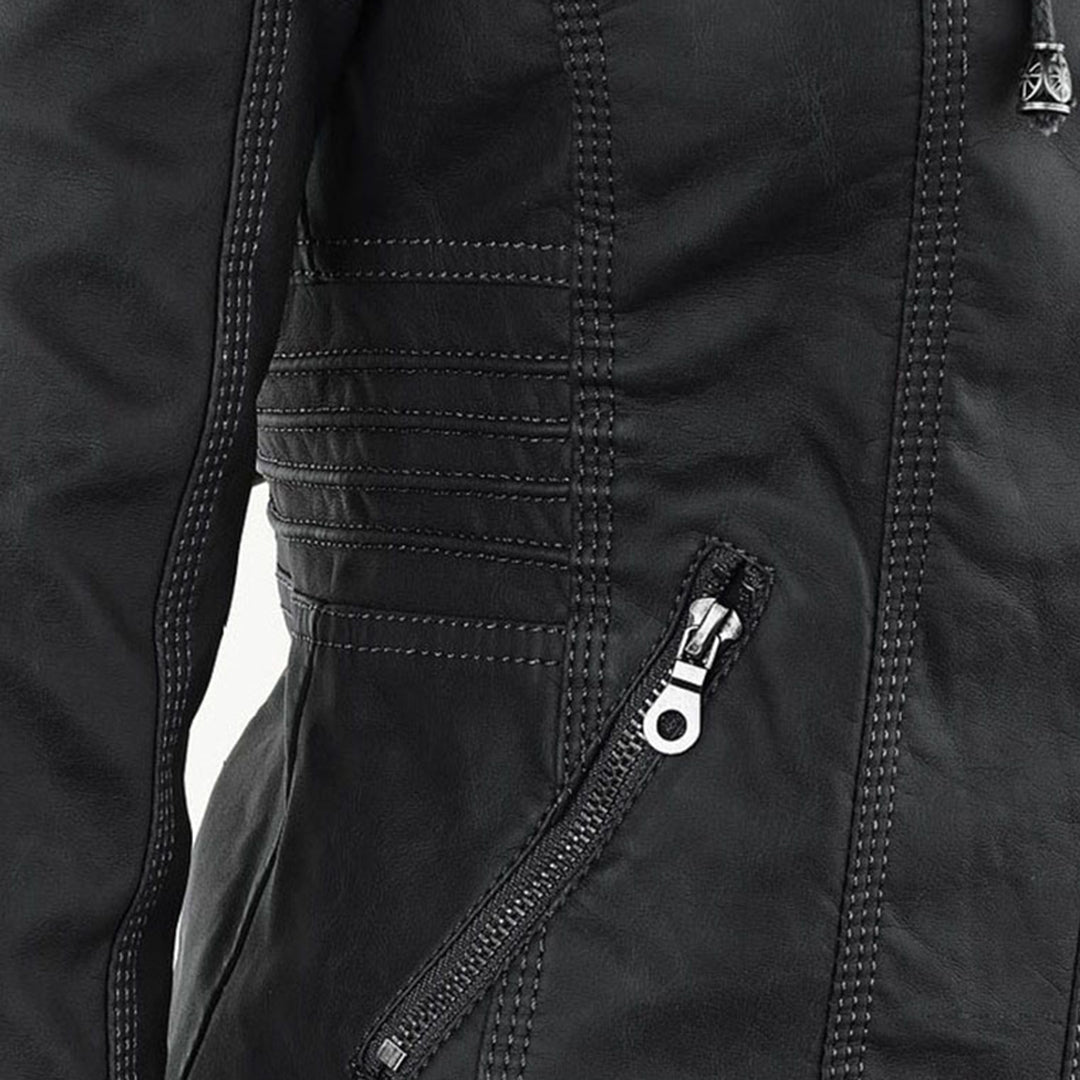 Anastasia fitted hooded jacket with zip pockets – image 17