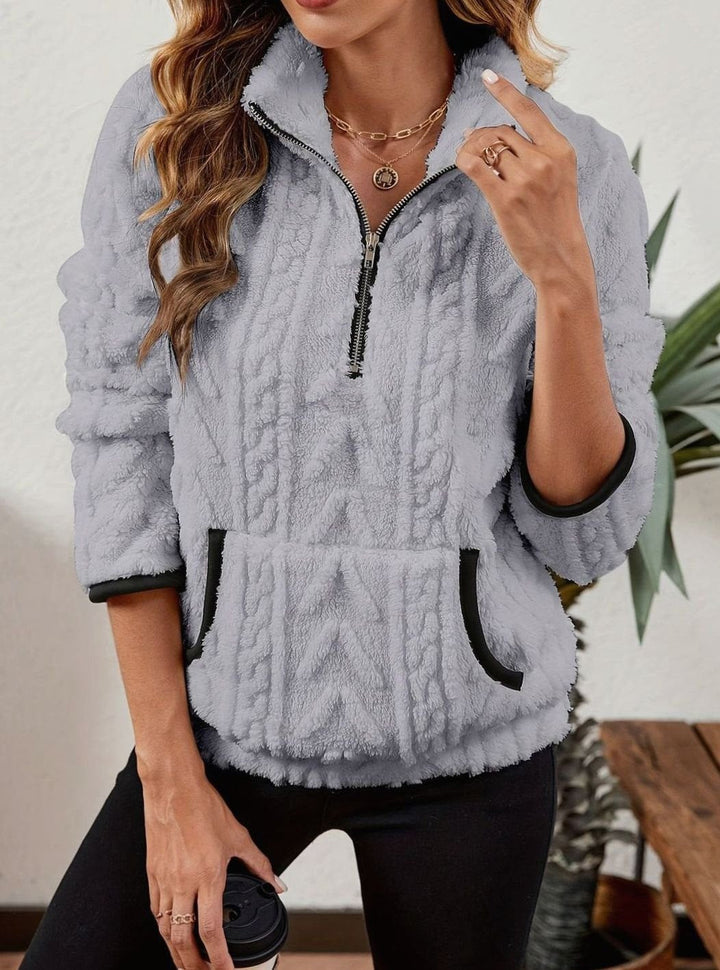 Tilde half zip fleece jumper – image 3