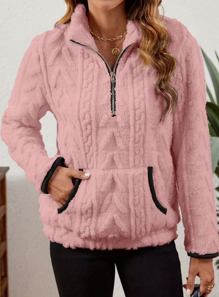 Tilde half zip fleece jumper – image 5