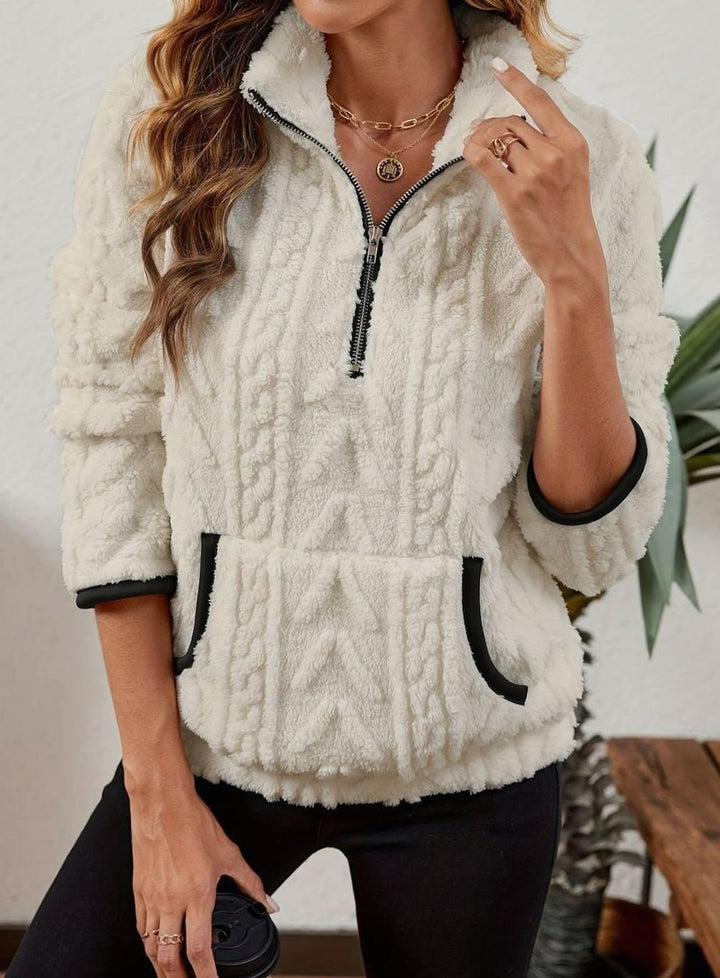 Tilde half zip fleece jumper – image 7