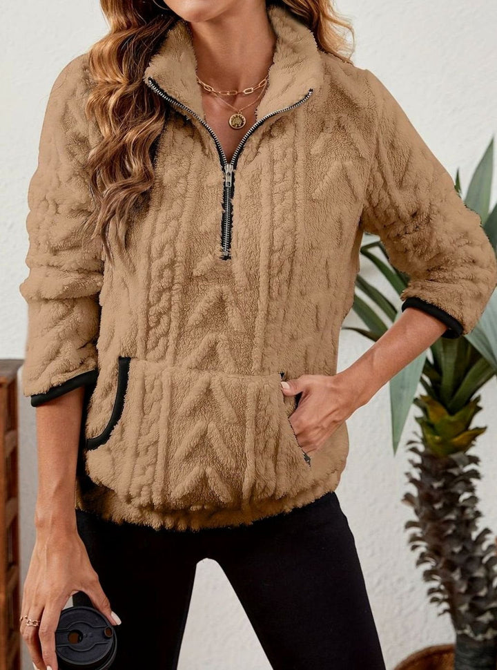 Tilde half zip fleece jumper – image 9