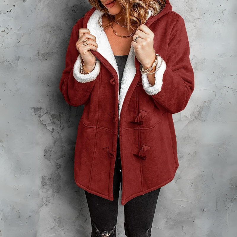 Janna hooded sherpa lined jacket