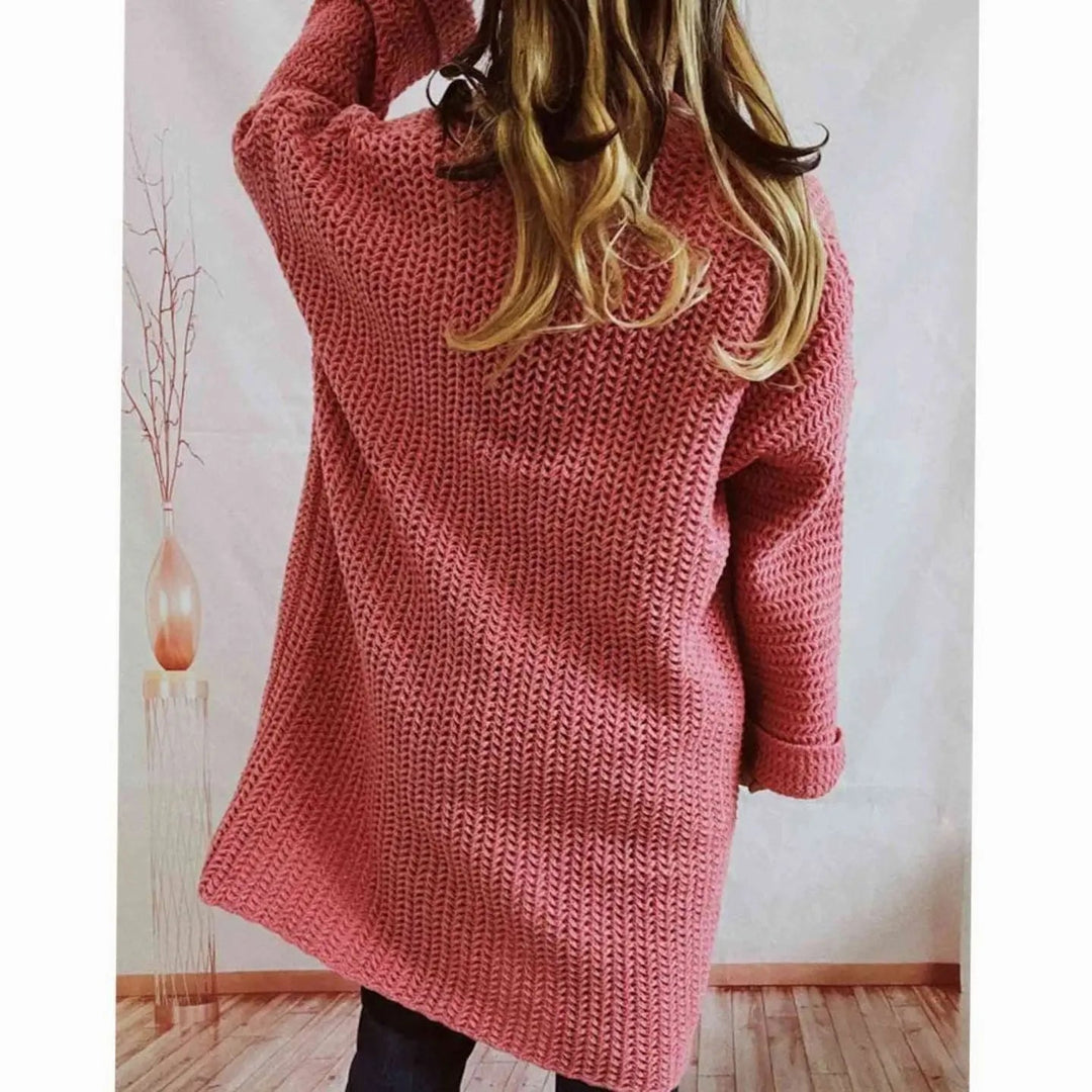 Bente oversized chunky knit cardigan – image 2